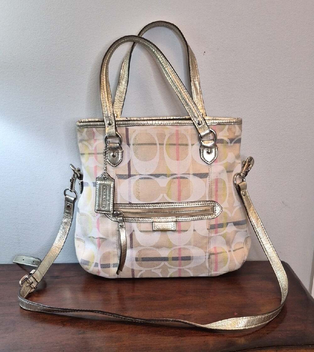 Coach M1373-28283E Metallic and Multicolor Shoulder Bag